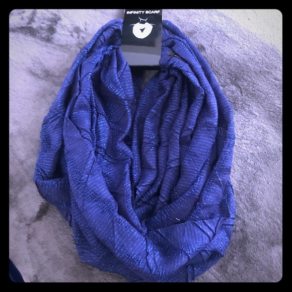 Cejon Accessories - Blue Shimmer Infinity Scarf Cejon Accessories - Blue Shimmer Infinity Scarf